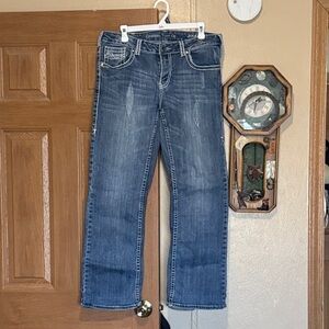 Cowgirl Tuff Women's Blue Boot Cut Jeans